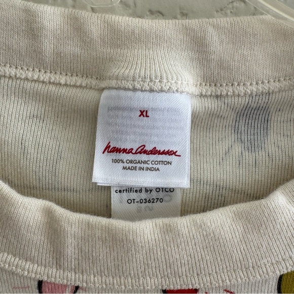 Hanna Andersson Christmas Pajama Top Bright Bulbs Organic Cotton XL - Picture 4 of 4
